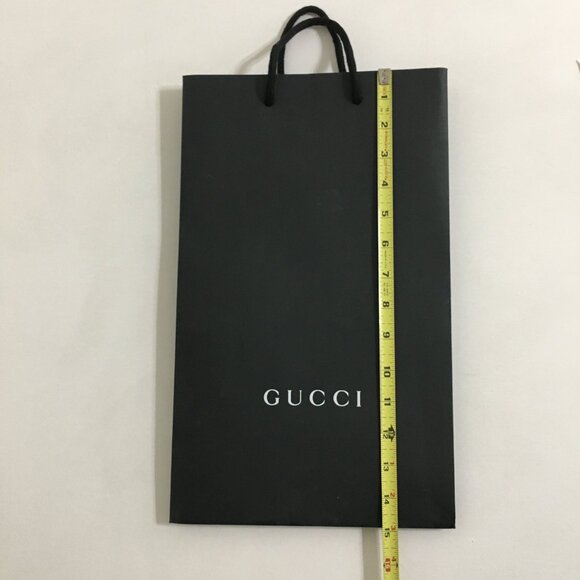 GUCCI Gift Bag w/ 2 Ribbons Size 15" x 9" x 5.5" Authentic - Picture 12 of 16